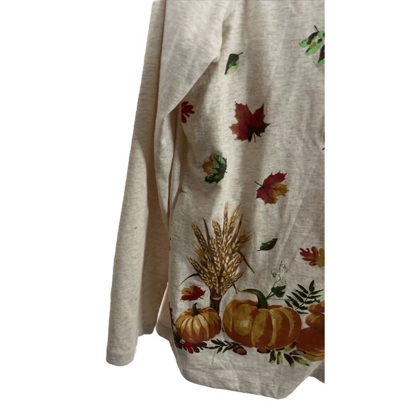 L Blair Fall Graphic Woman Top Polyester/cotton Made In India Machine Wash - Picture 4 of 5